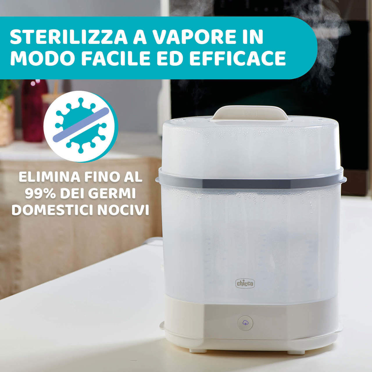 Sterilizzatore a vapore chicco