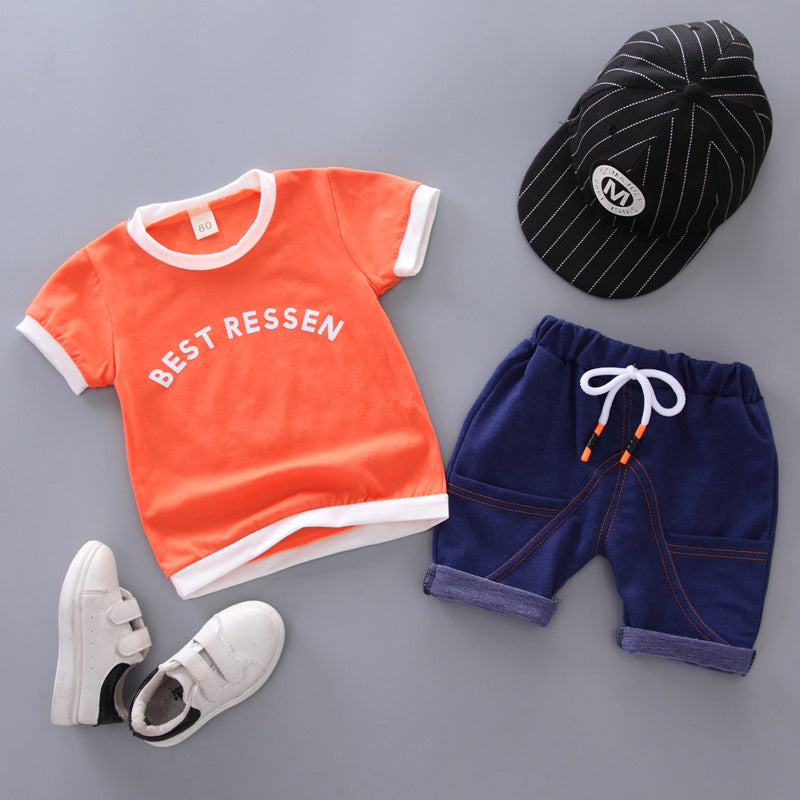 Completo Casual Bambino T-shirt "Best Ressen" e Shorts con Coulisse