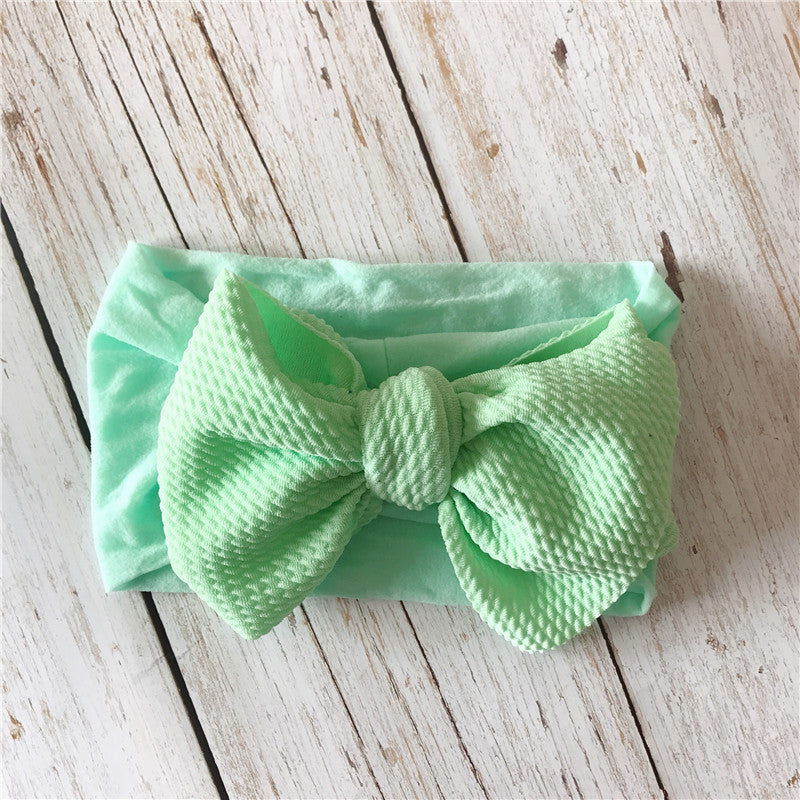 Fasce Neonata con Maxi Fiocco Set di Colori Vivaci