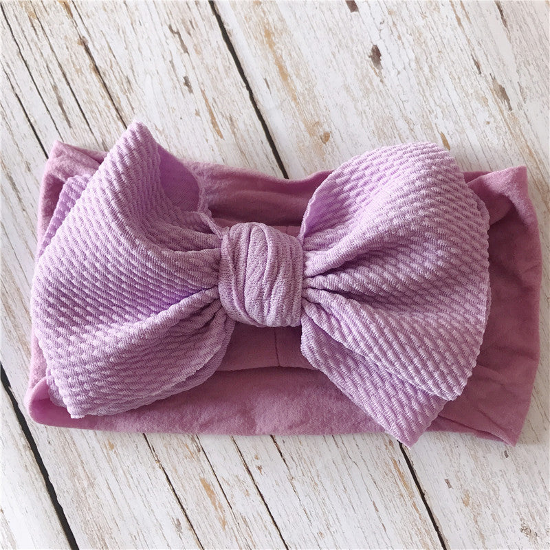Fasce Neonata con Maxi Fiocco Set di Colori Vivaci