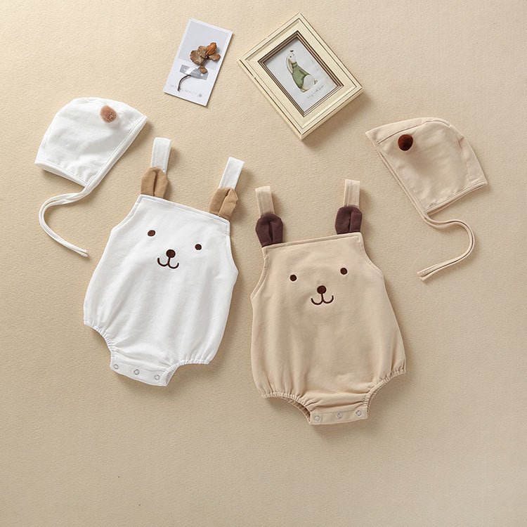 Pagliaccetto per Bambino a Tema Orsetto con Cappellino Coordinato