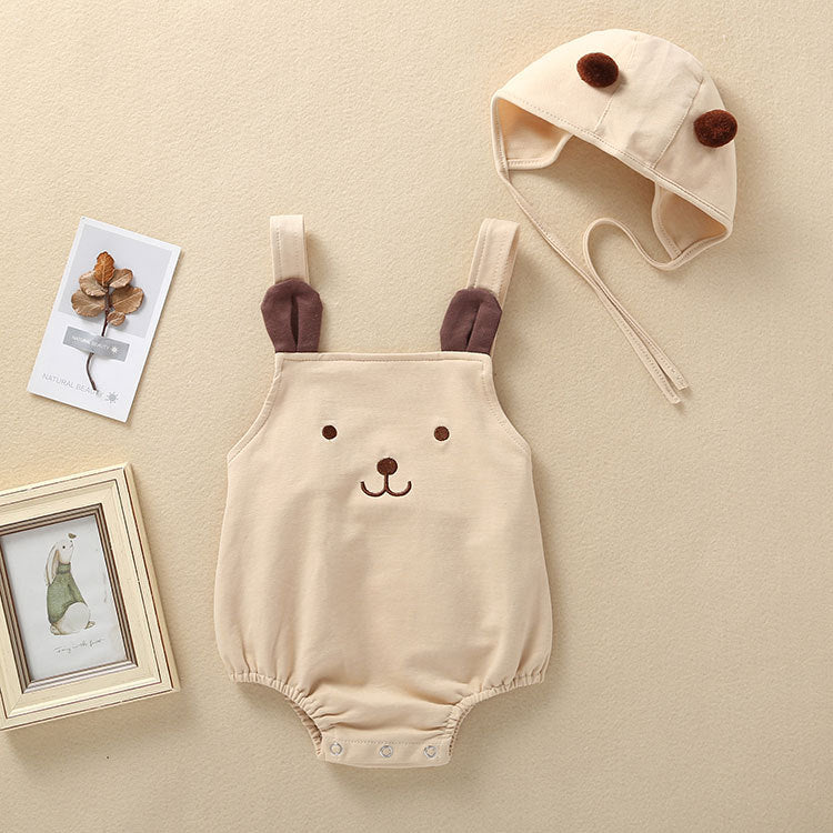 Pagliaccetto per Bambino a Tema Orsetto con Cappellino Coordinato