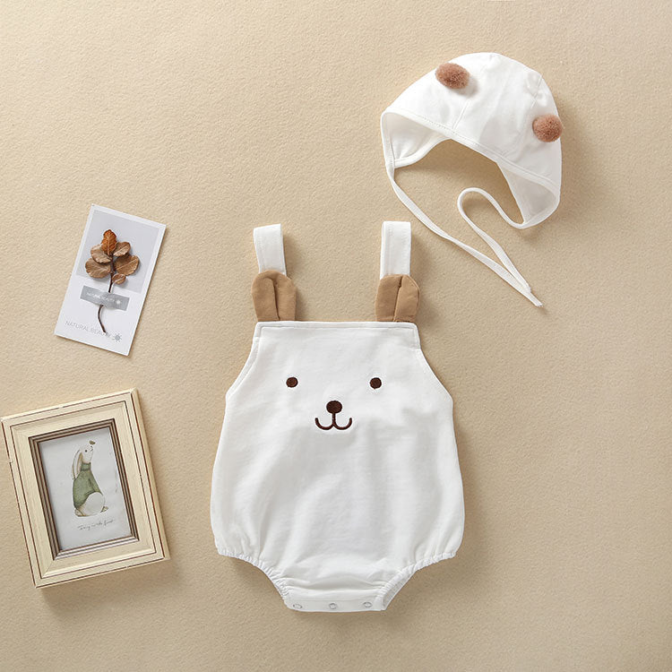Pagliaccetto per Bambino a Tema Orsetto con Cappellino Coordinato