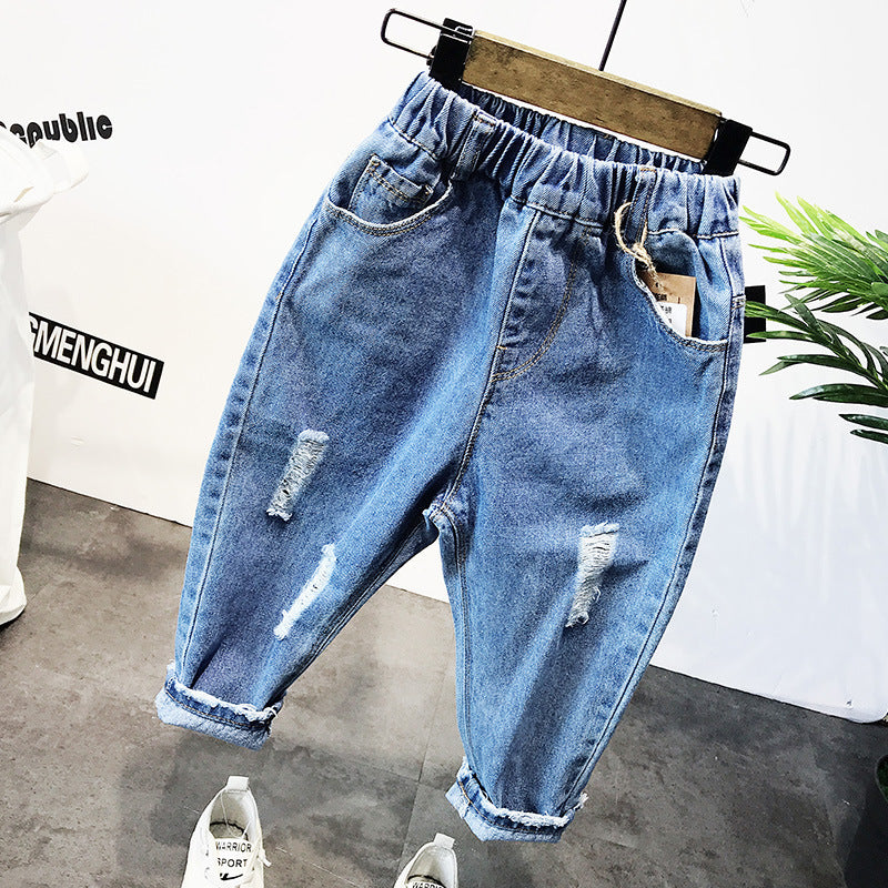 Set Jeans Bambino con Giacca in Denim e Cappuccio – Urban Style Casual
