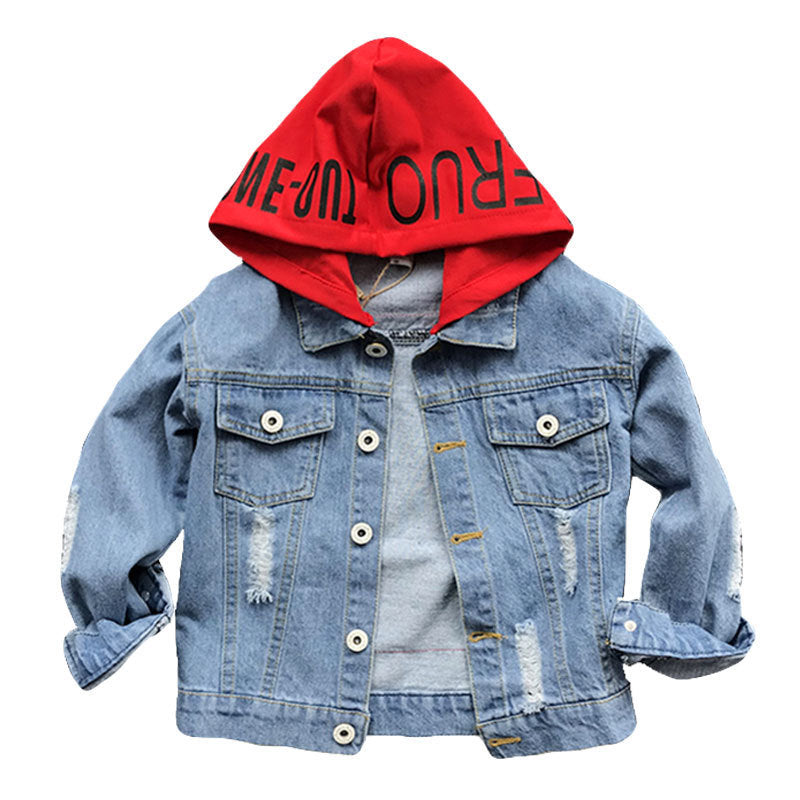 Set Jeans Bambino con Giacca in Denim e Cappuccio – Urban Style Casual