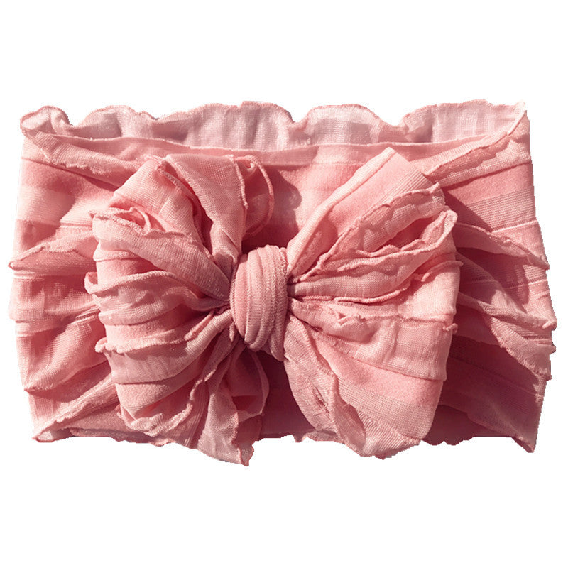 Fascia Neonata con Maxi Fiocco in Tulle Vari Colori