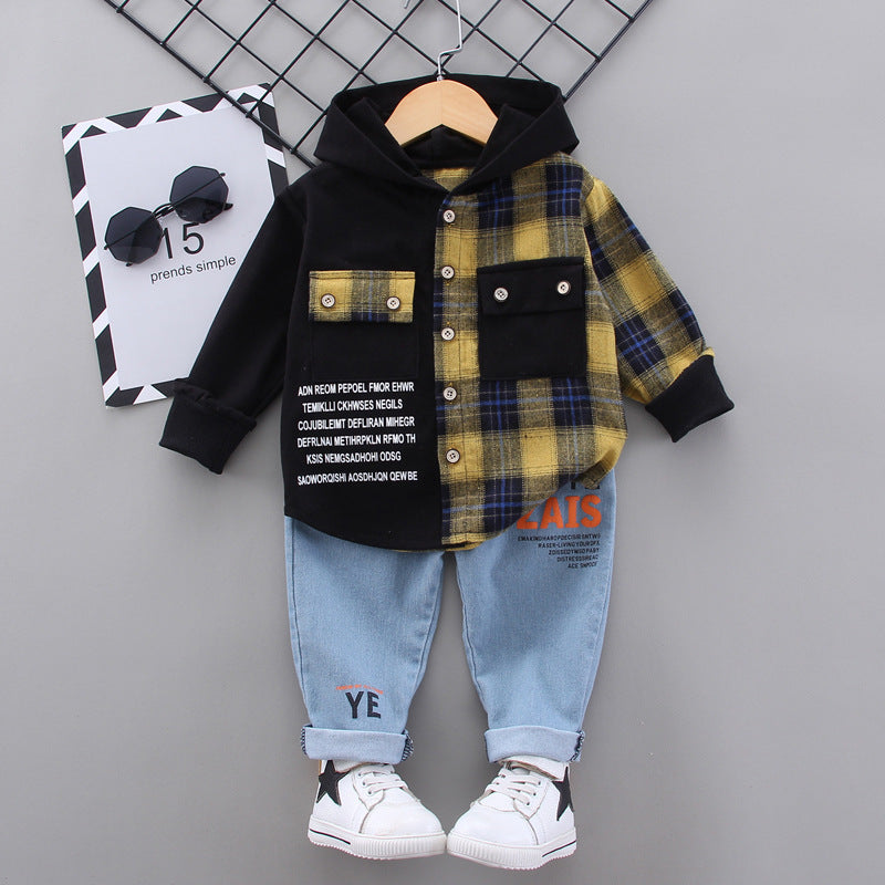 Completo Bambino Urban Style Felpa con Cappuccio + Jeans