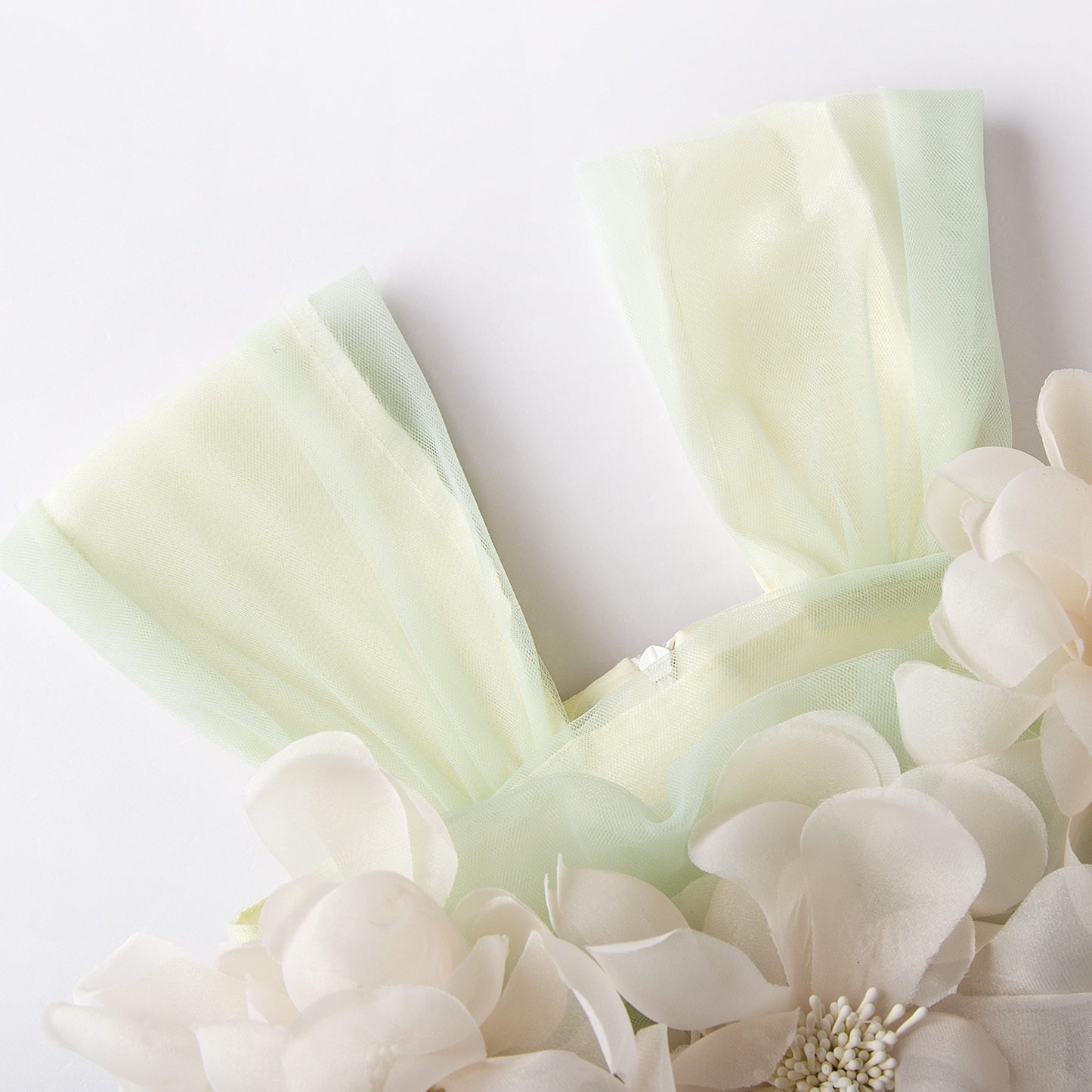 Abito da Cerimonia in Tulle con Fiori
