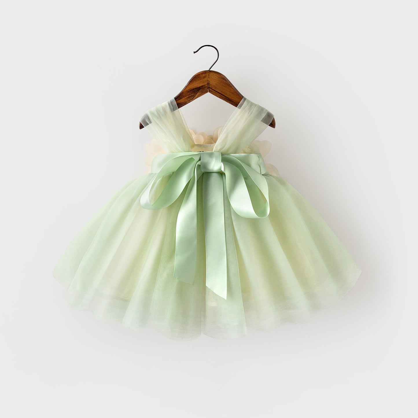 Abito da Cerimonia in Tulle con Fiori
