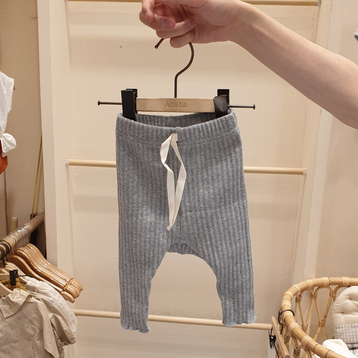 Pantalone Bimba in Maglia a Costine