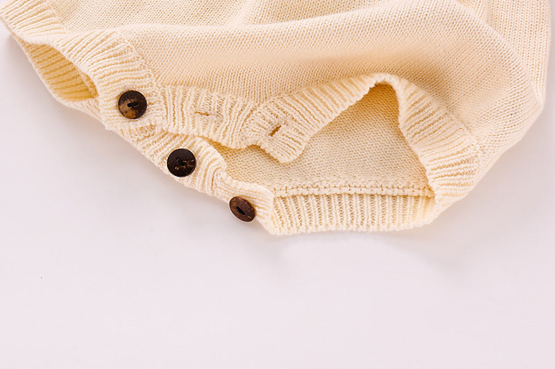 Pagliaccetto in Maglia bimba con Colletto Elegante