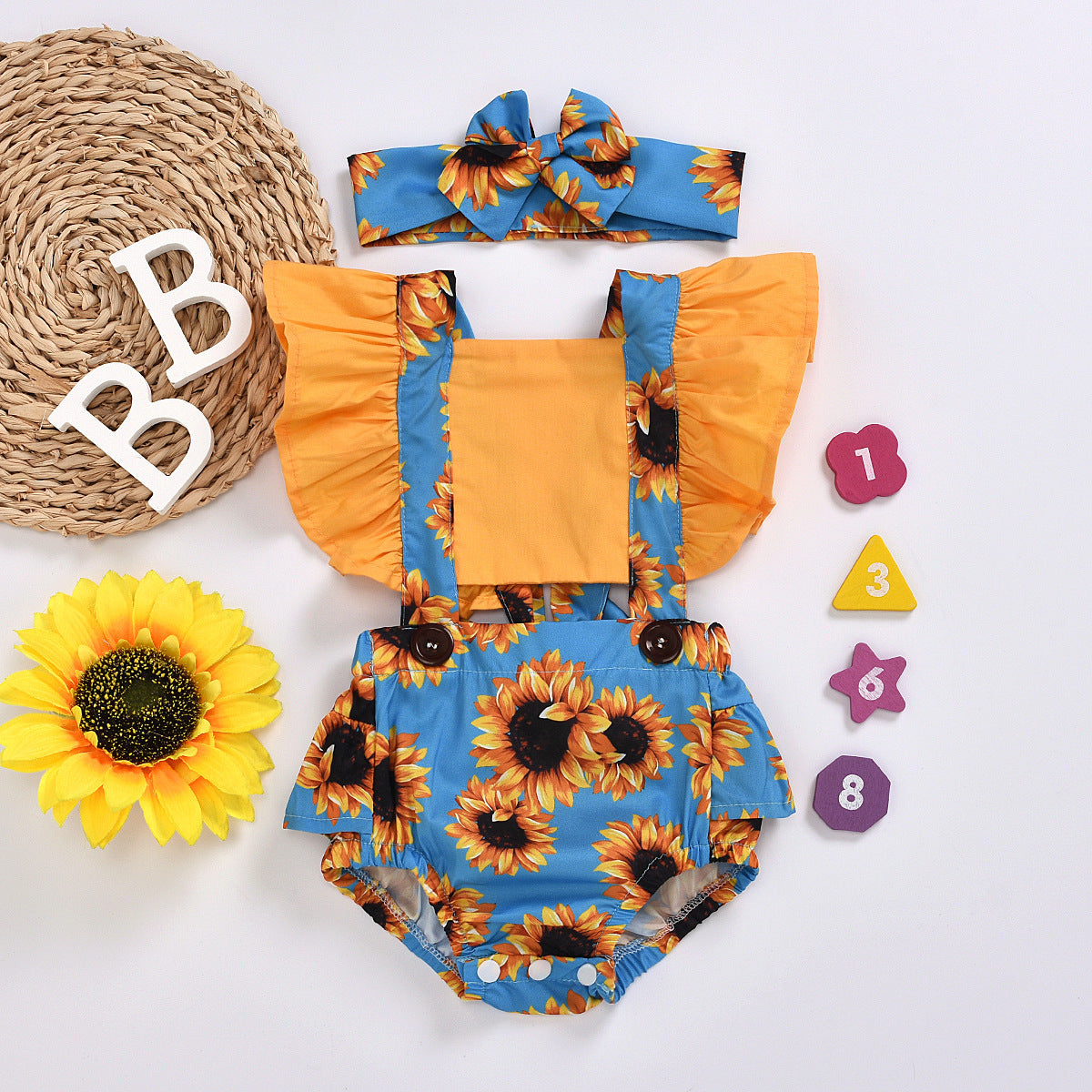 Pagliaccetto Girasole con Fascia bimba
