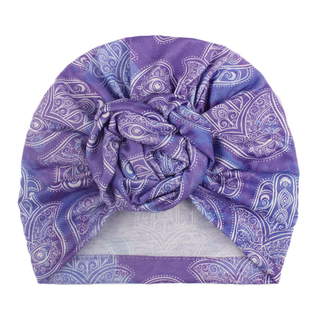 Turbante Neonata con Stampa Boho