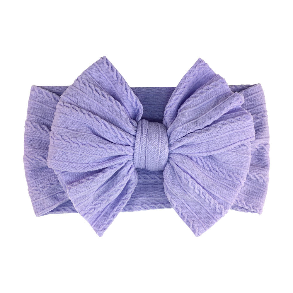 Fasce elastiche con fiocco per neonati – 16 colori disponibili