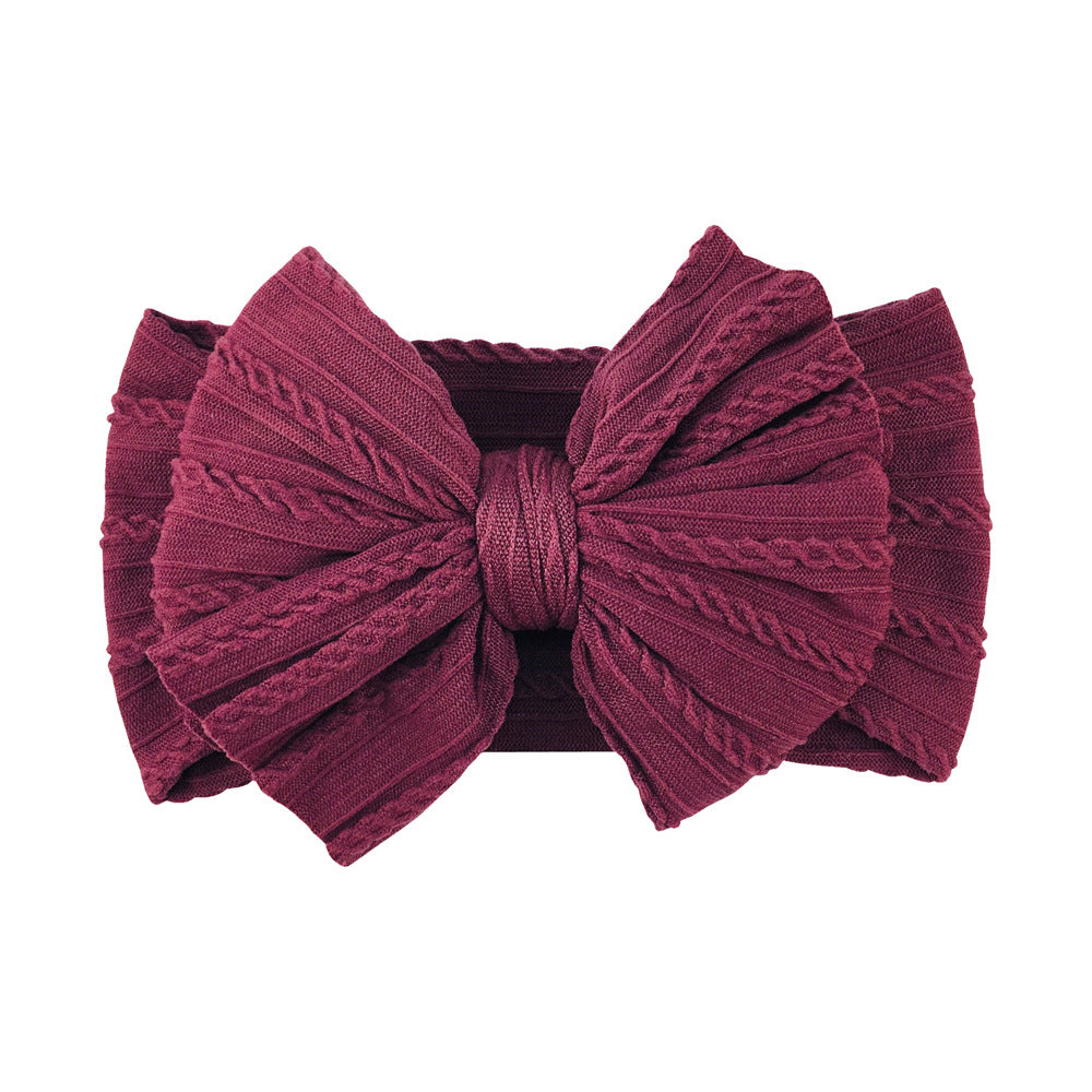 Fasce elastiche con fiocco per neonati – 16 colori disponibili