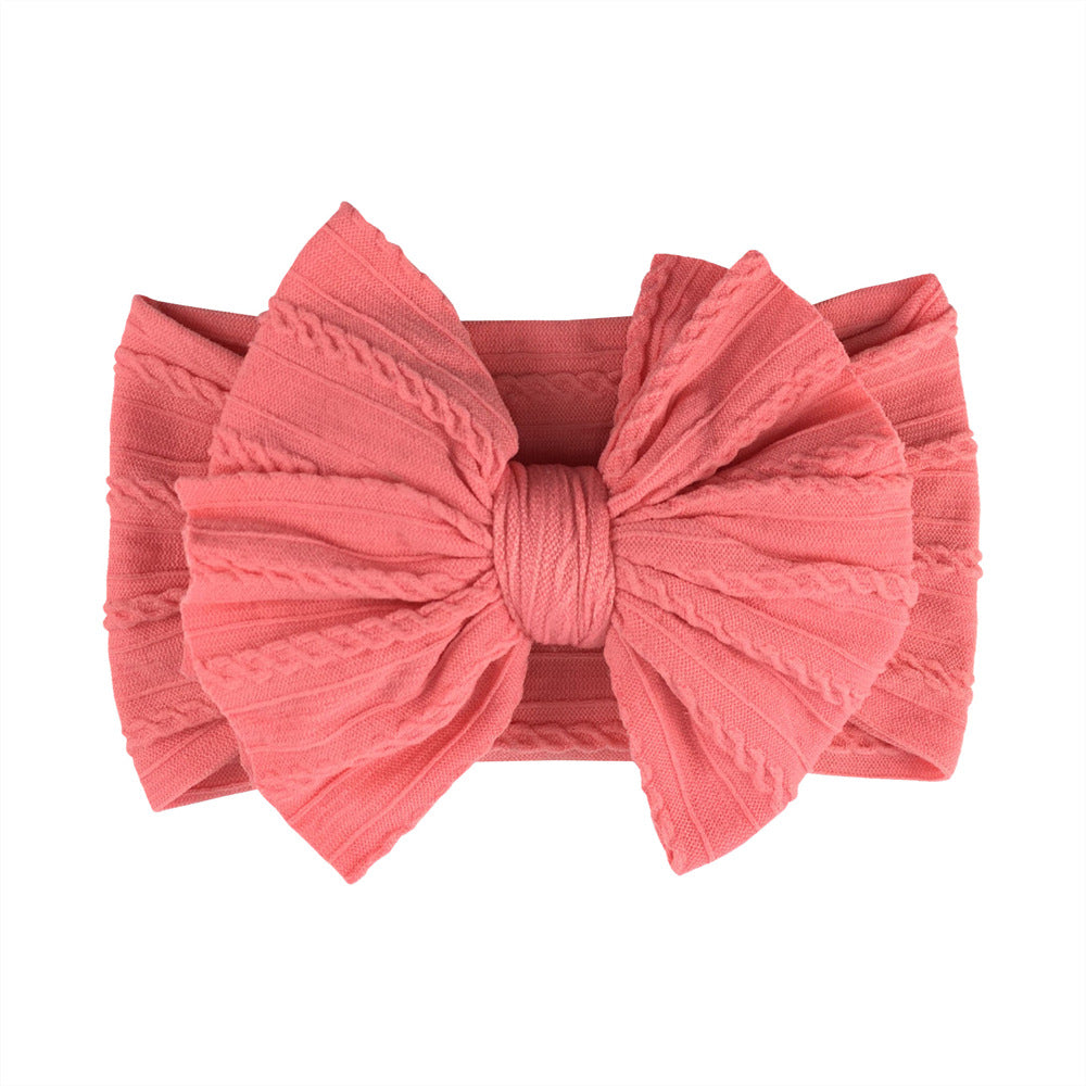 Fasce elastiche con fiocco per neonati – 16 colori disponibili