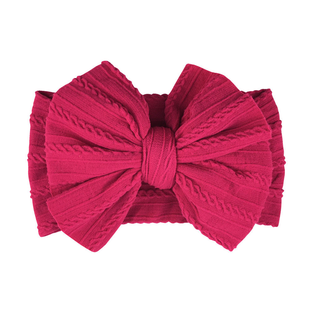 Fasce elastiche con fiocco per neonati – 16 colori disponibili