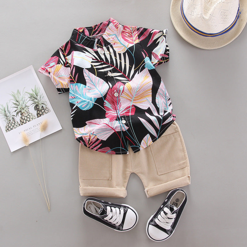 Set Estivo Bambino - Camicia Tropicale e Pantaloncini