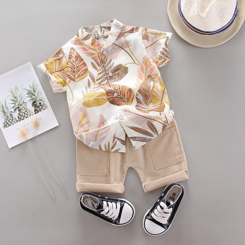 Set Estivo Bambino - Camicia Tropicale e Pantaloncini