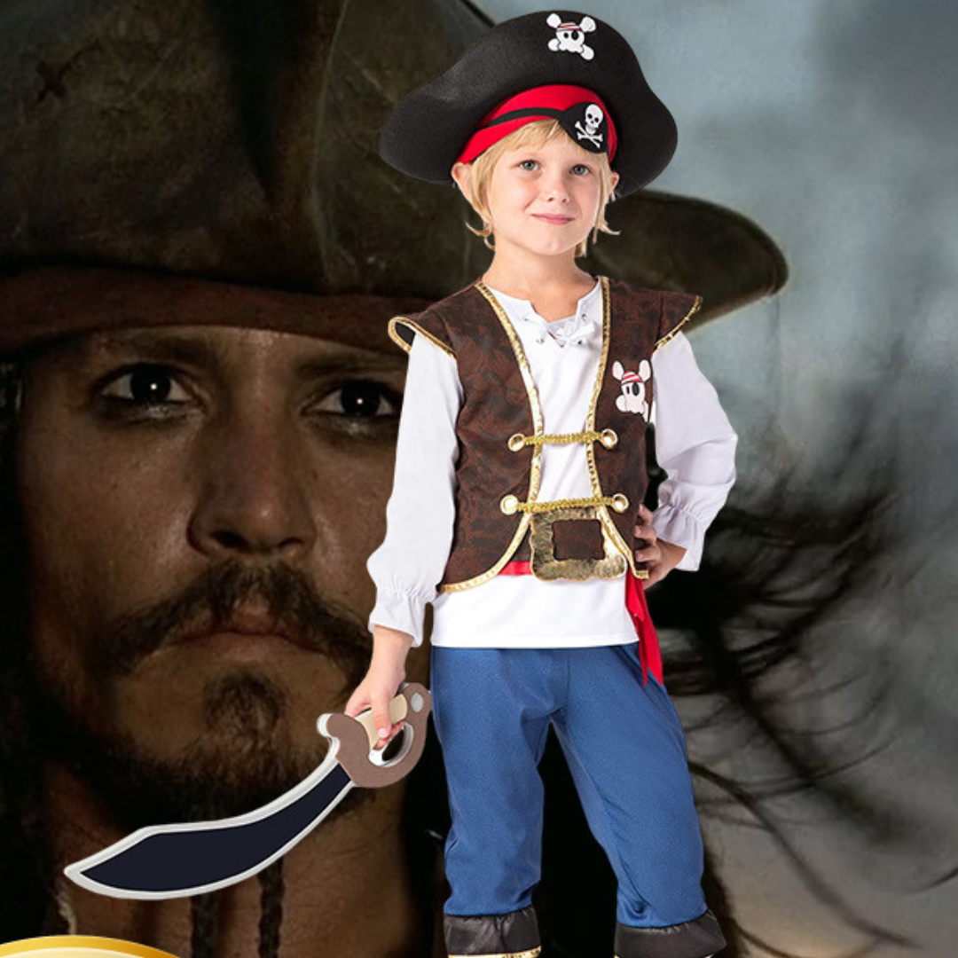 Costume da Pirata per Bambini – Stile Avventuriero dei Sette Mari 🏴☠️