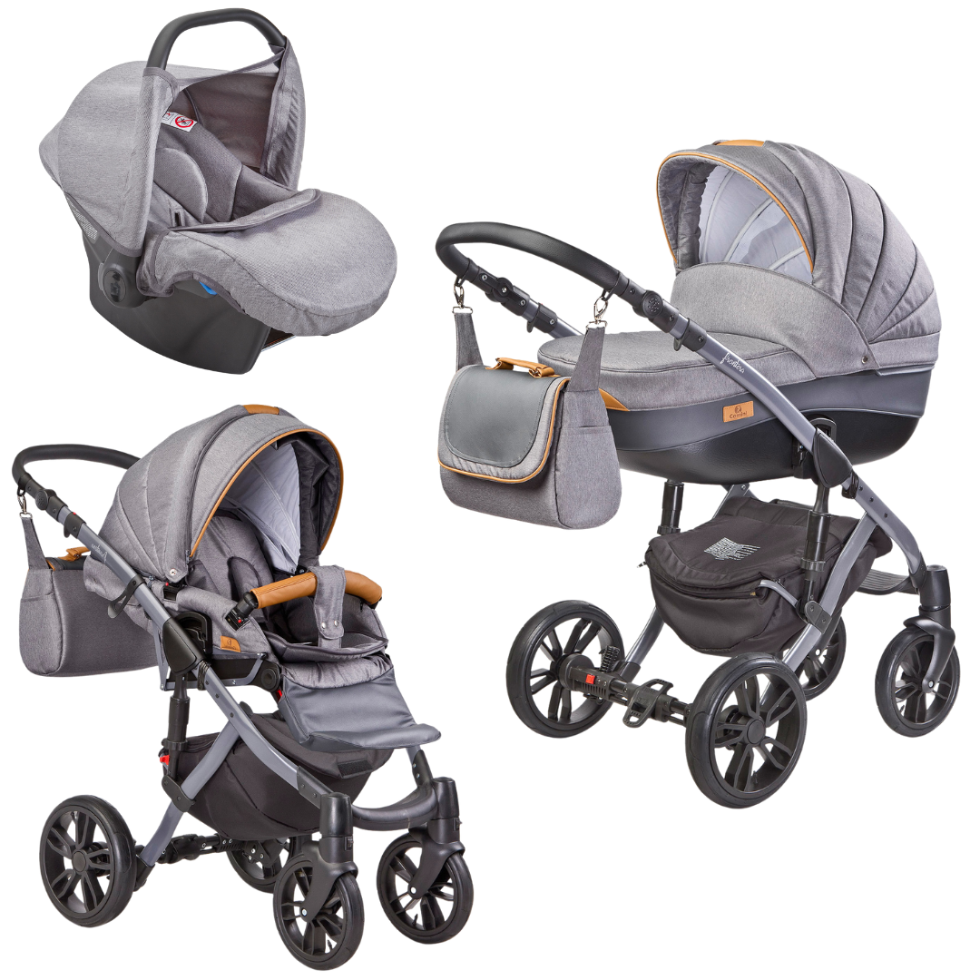 Trio ideale grigio con borsone incluso
