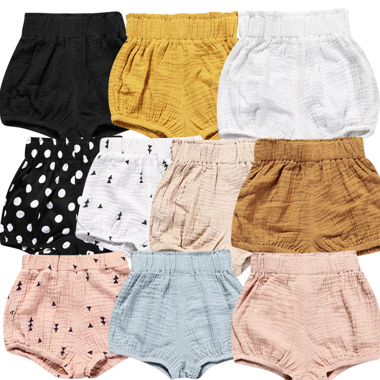 Shorts Bloomers Neonata in Mussola Vari Colori e Fantasie