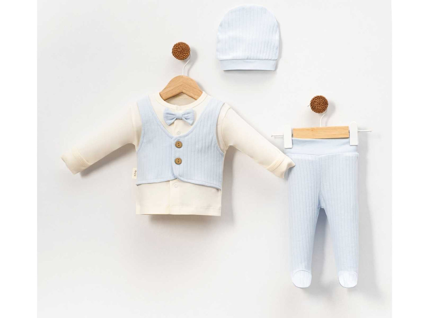 Set Nascita Neonato/ Bimbo Elegante "Piccolo Gentiluomo"