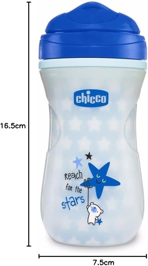 Tazza Borraccia 266ml Chicco Anti-Goccia Illumina al buio Glowing - 14M+