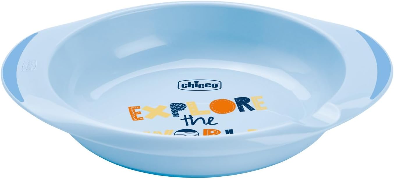 Chicco Set de papilla 12m+ azul claro