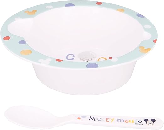 Disney set plato+cuchara mickey +10m