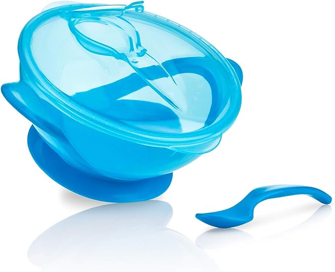 Set de papilla Nuby Bol con ventosa y cuchara