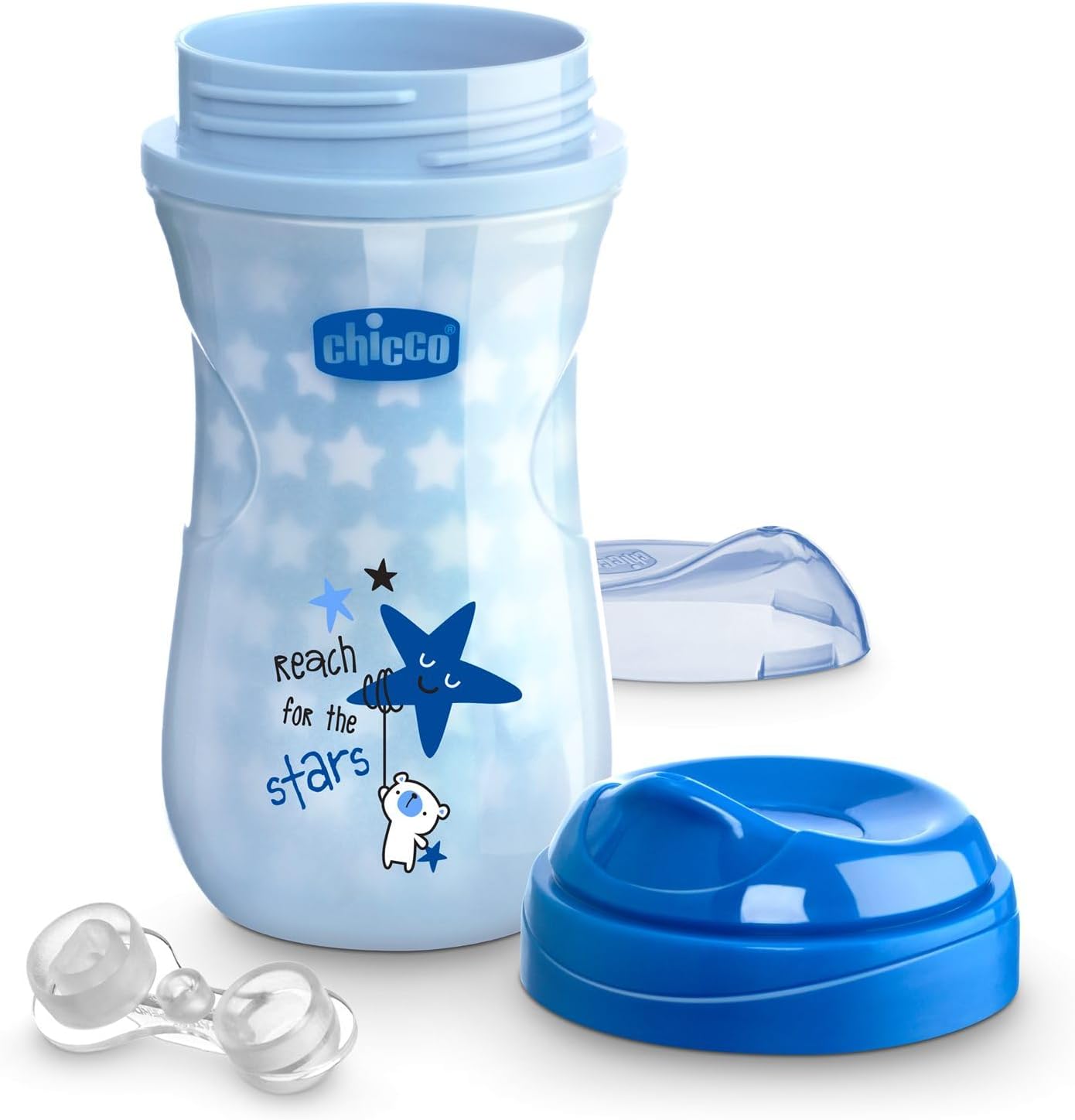 Tazza Borraccia 266ml Chicco Anti-Goccia Illumina al buio Glowing - 14M+