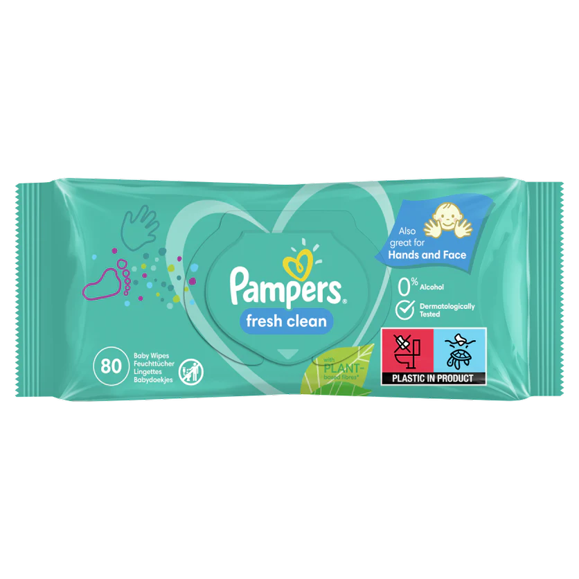 Pampers Toallitas Limpias Frescas 80uds