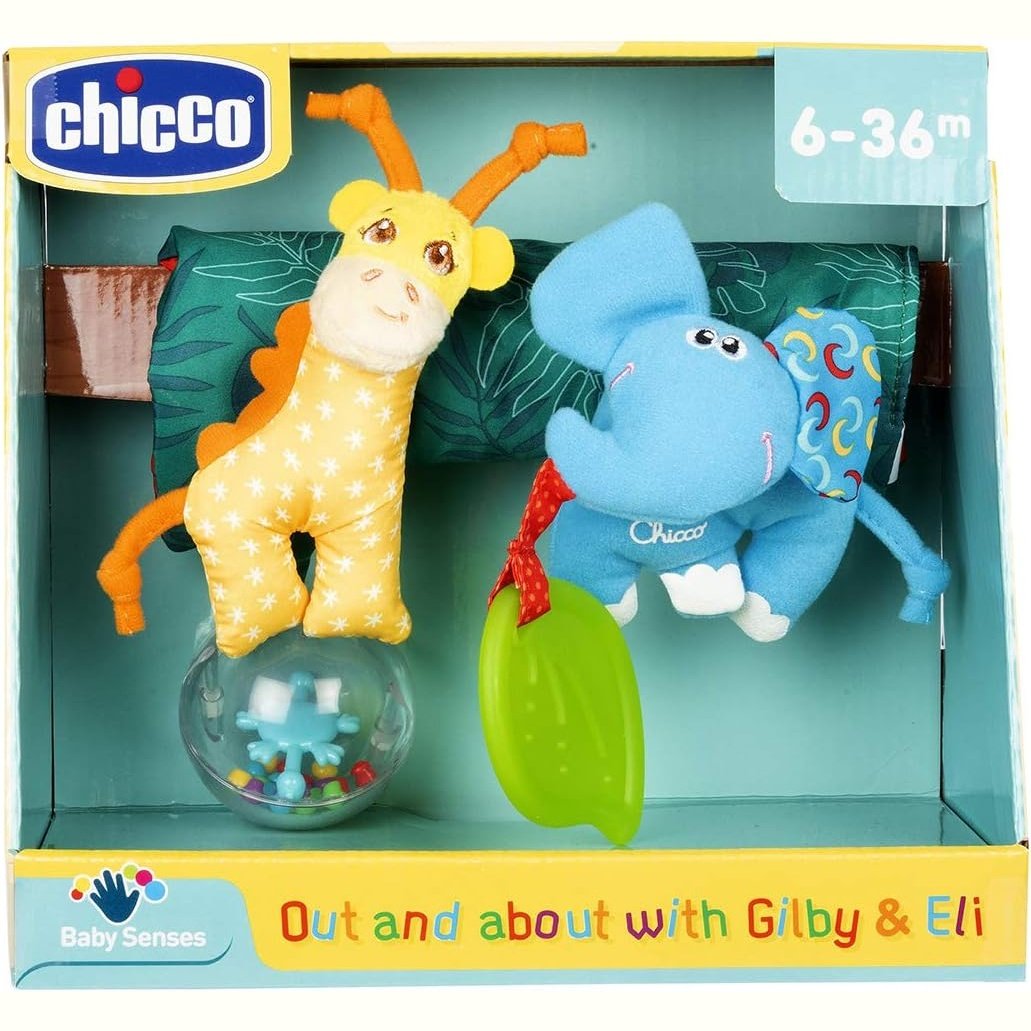 Cochecito chicco juego animales de la sabana