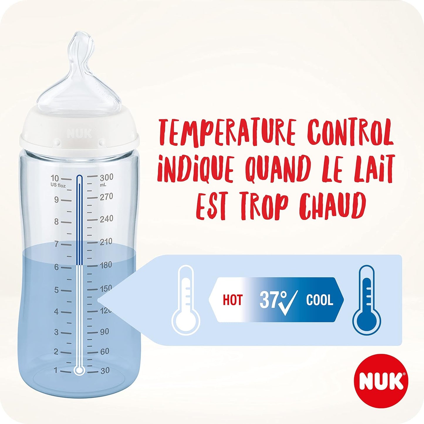 1052 BUT.300ML JAUGE DE TEMPÉRATURE 6-18 527901, 741103 BLEU