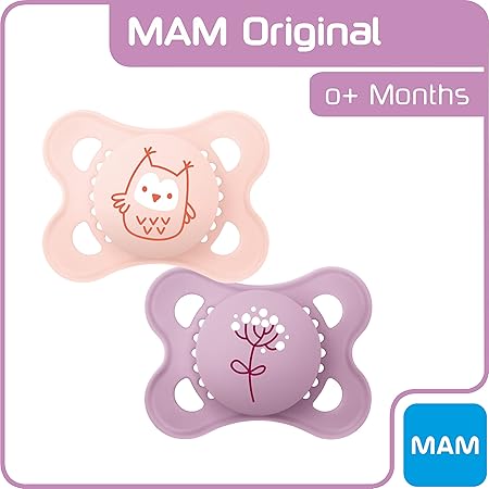 Original Mam Chupete 2-6 meses rosa 2 piezas