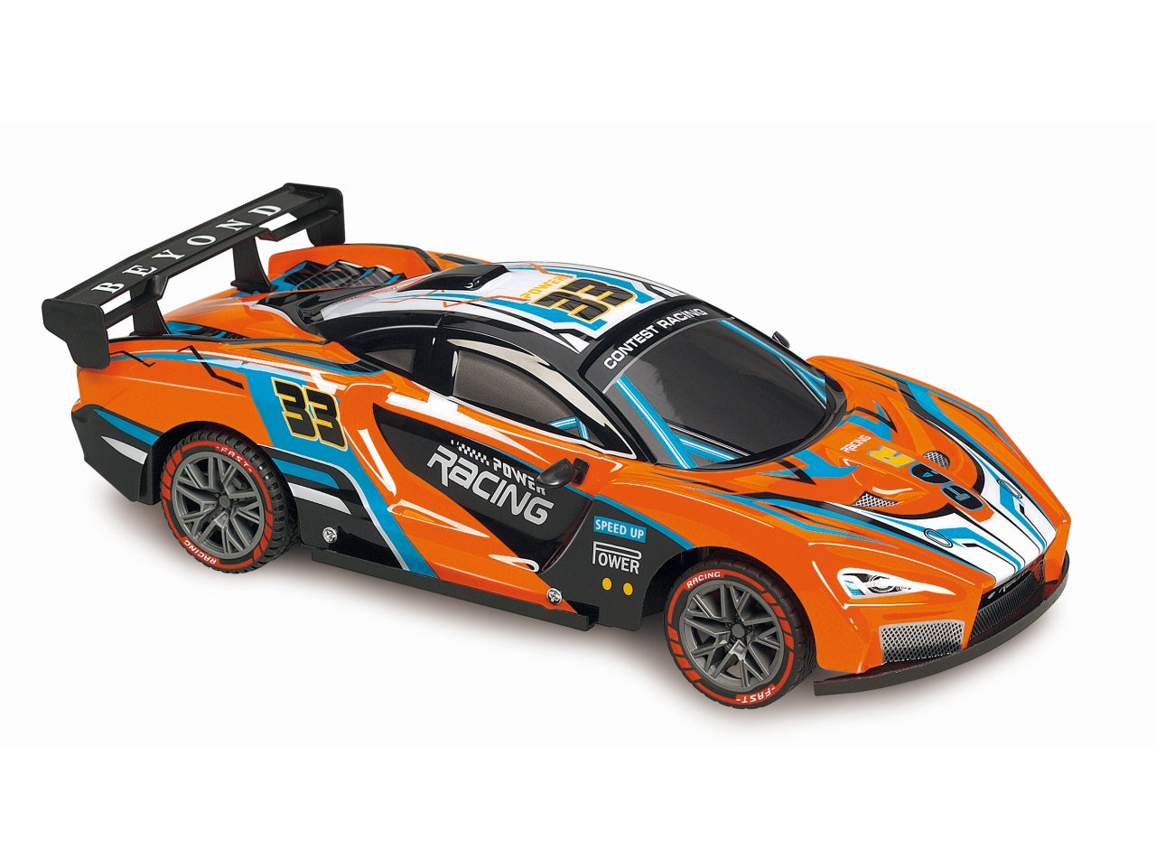 coche radiocontrol naranja
