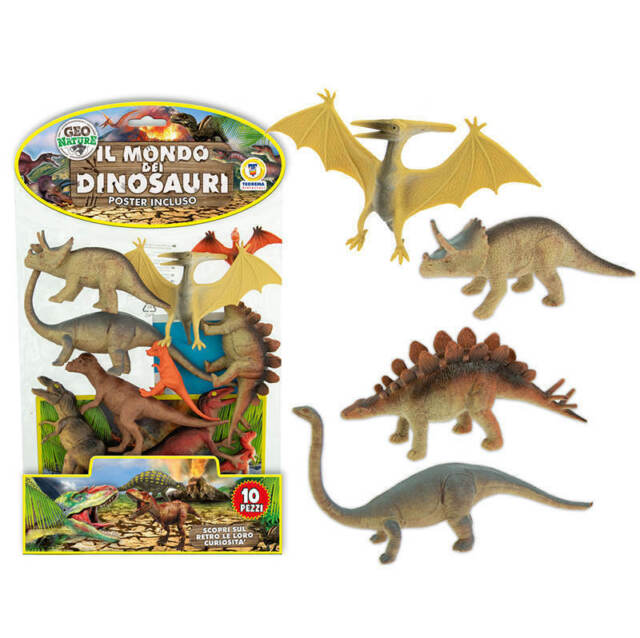 El mundo de los dinosaurios 10 piezas.