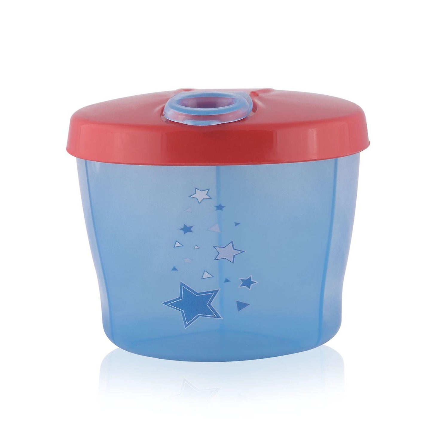 envase de leche en polvo azul lorelli