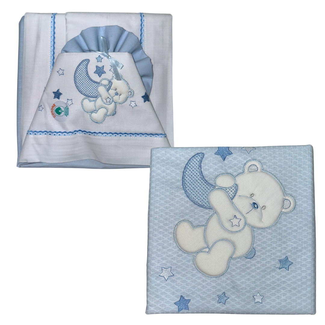 Coordinato babyculla cotone 4 pezzi T&R Baby . Copertina