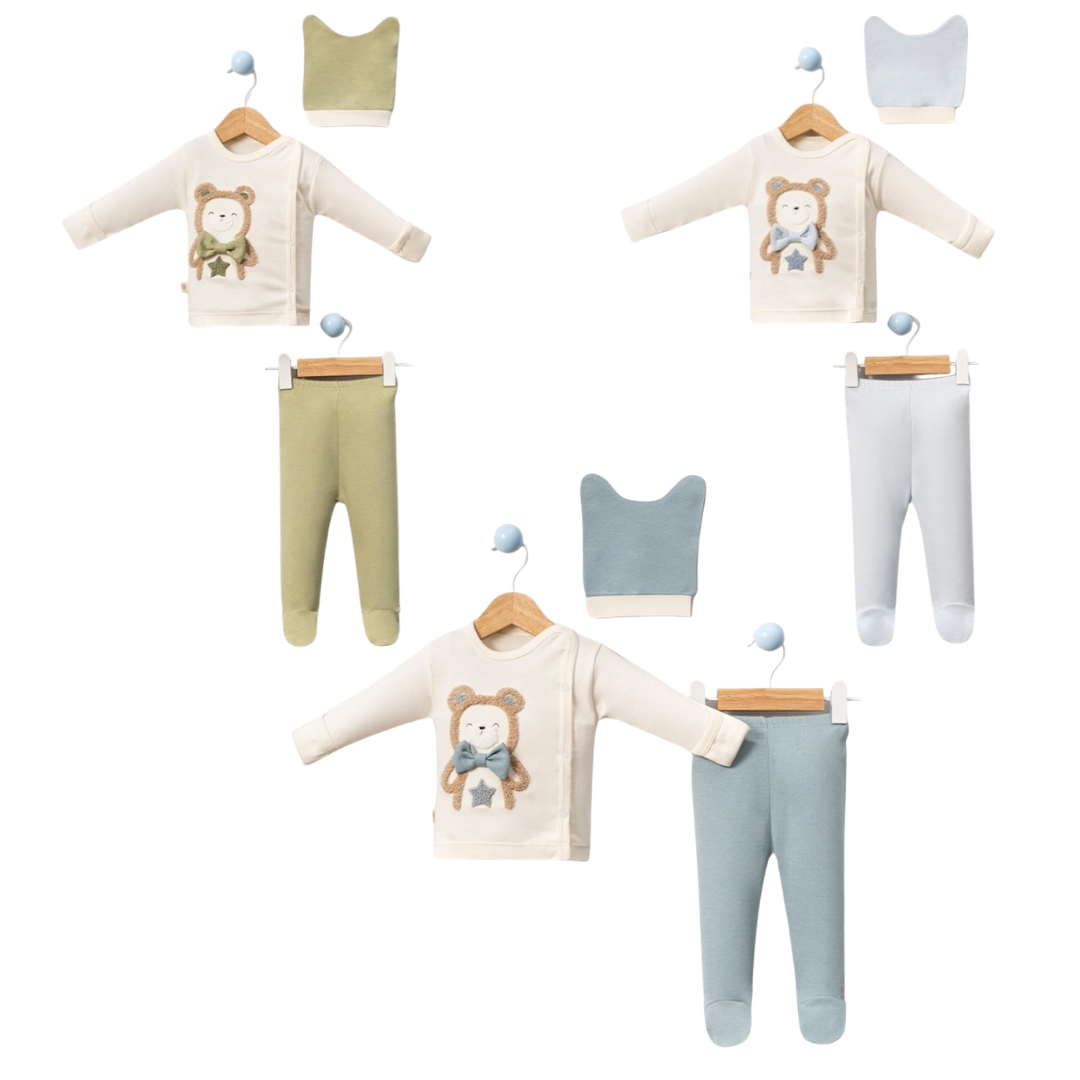 Set 3 pezzi in Caldo Cotone Neonato/ Bimbo