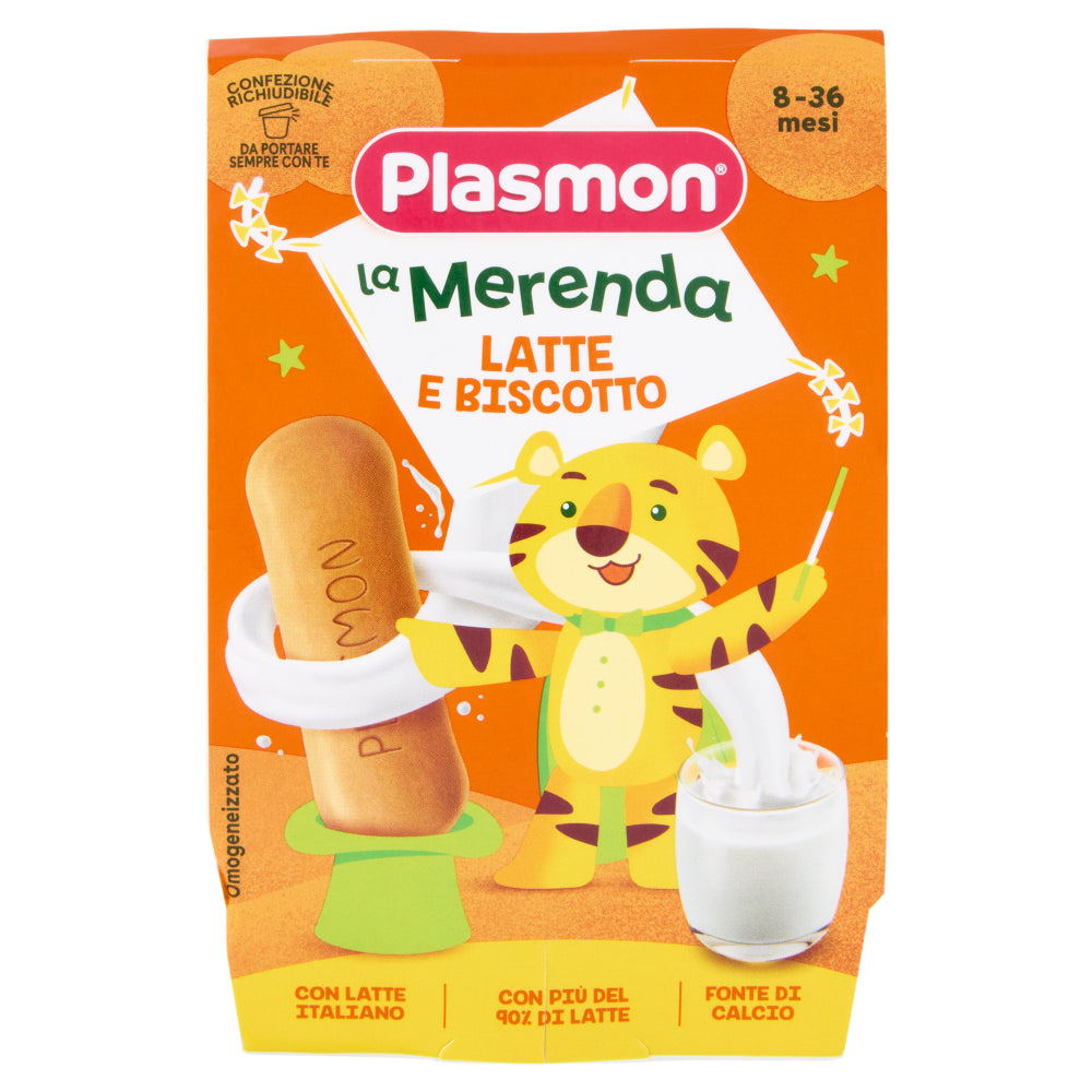 Plasmon Snack Leche y Galletas 240gr