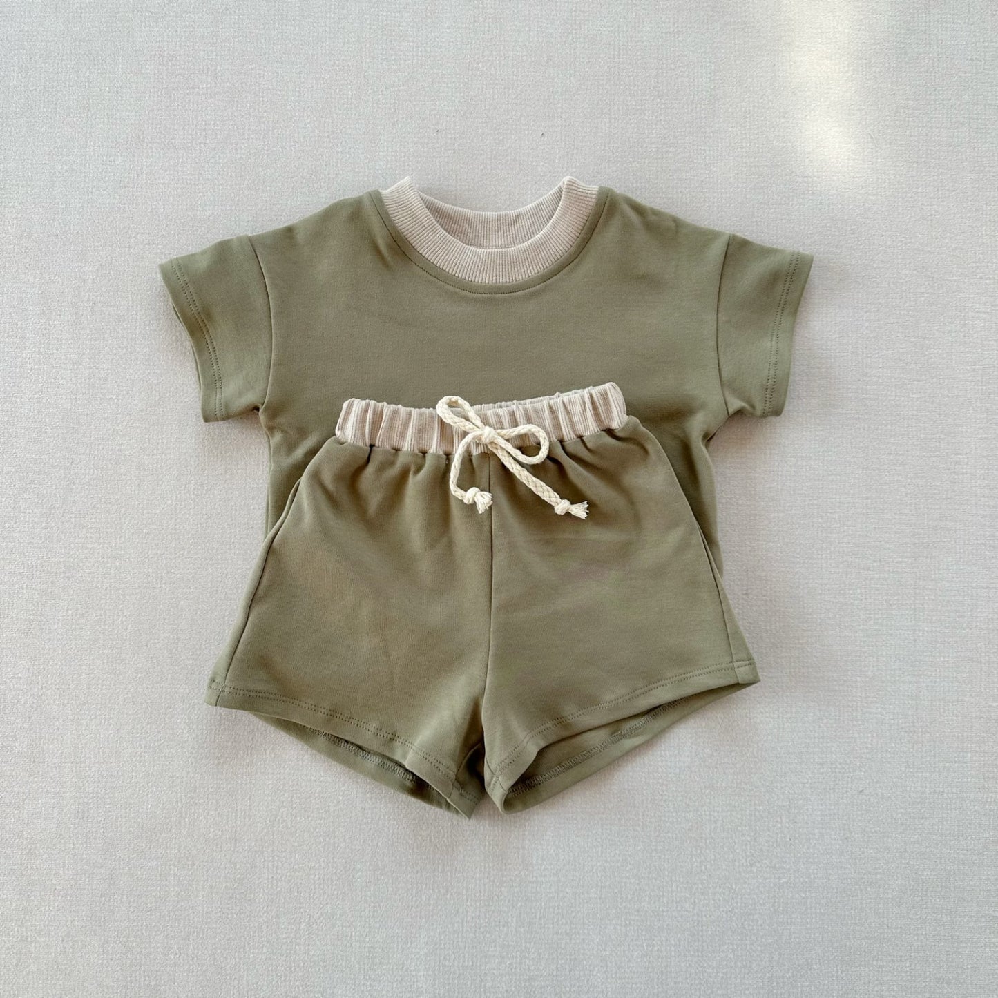 Completo 2pz Estivo Bimba T-Shirt + Shorts con Coulisse