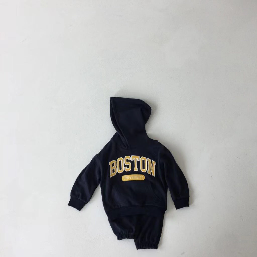 Completo Felpa e Pantaloni "Boston University"