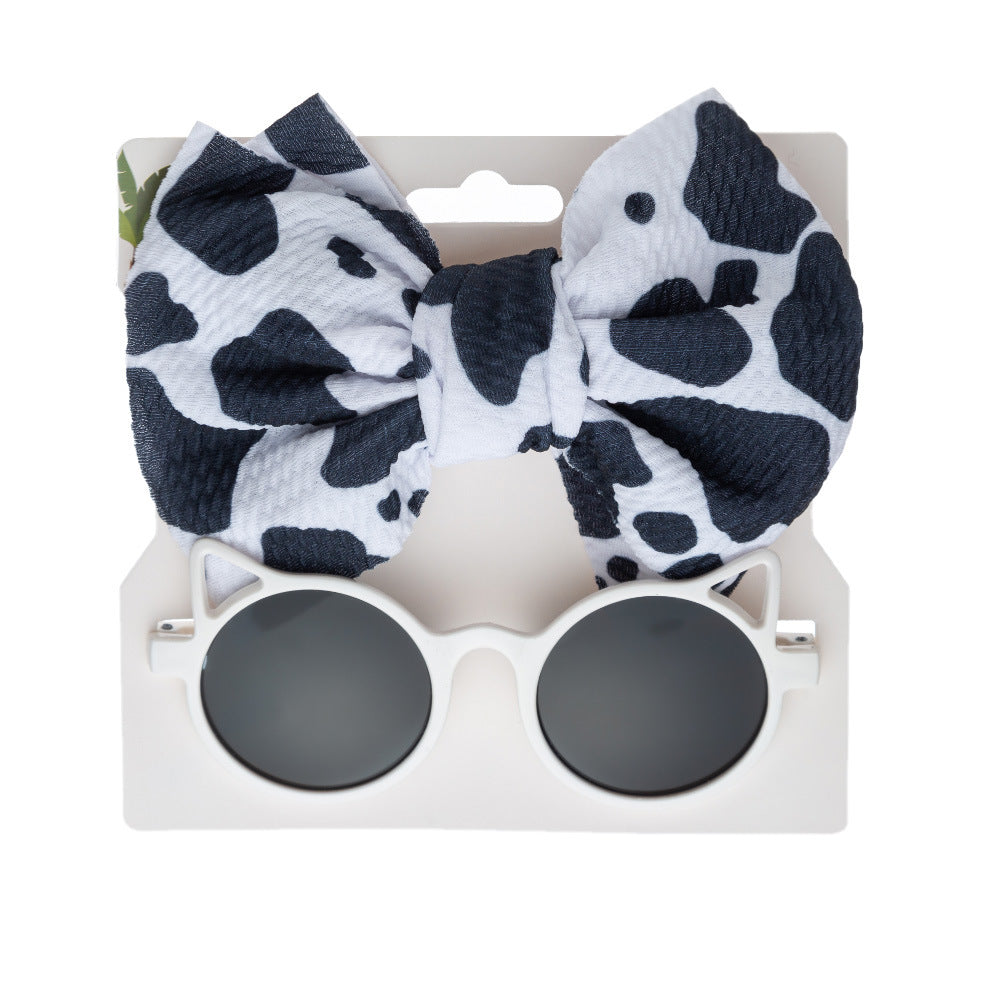 Occhiali da Sole Baby con Orecchie + Maxi Fiocco