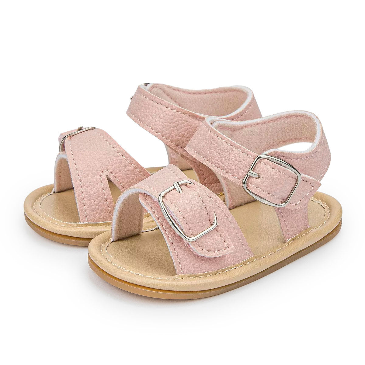 Sandali Baby Minimal Chic – Doppia Fascia con Fibbia Bimba