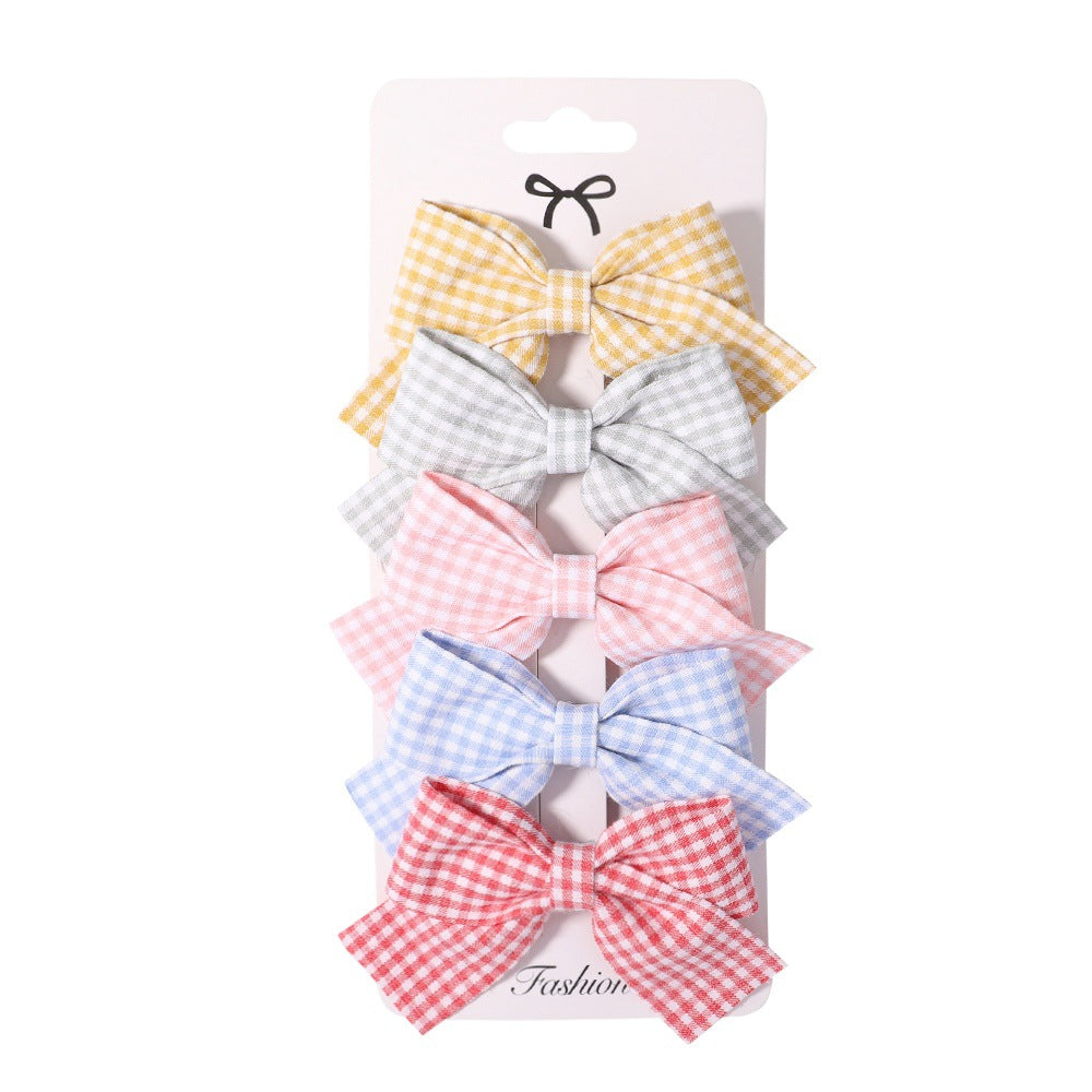 Set Fiocchi per Capelli Bambina - Fantasie Colorate e Tartan