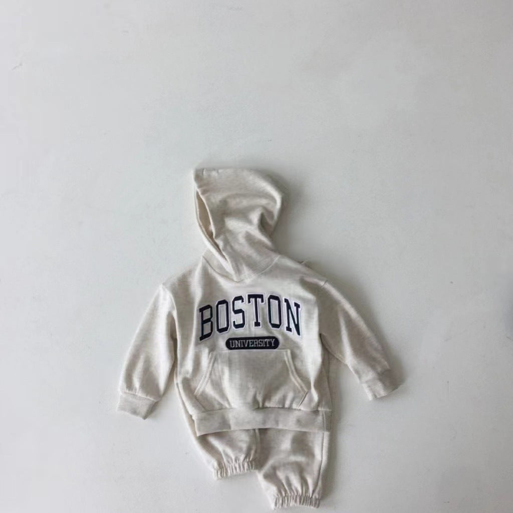 Completo Felpa e Pantaloni "Boston University"
