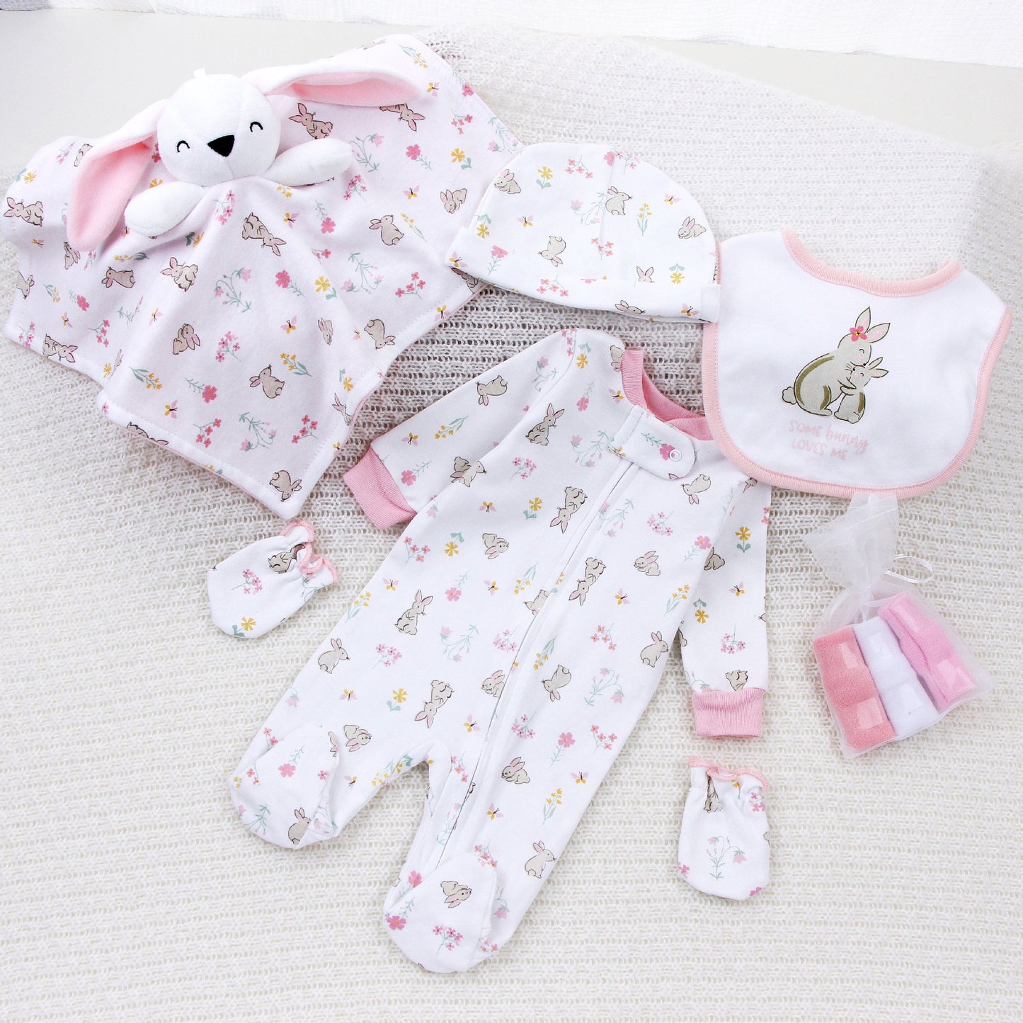 Set Nascita Neutro Bimbo/Bimba 6 Pezzi 100% cotone