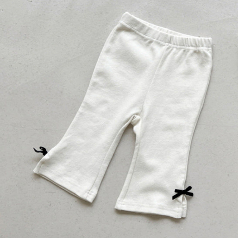 Pantaloni a Zampa con Fiocchetti